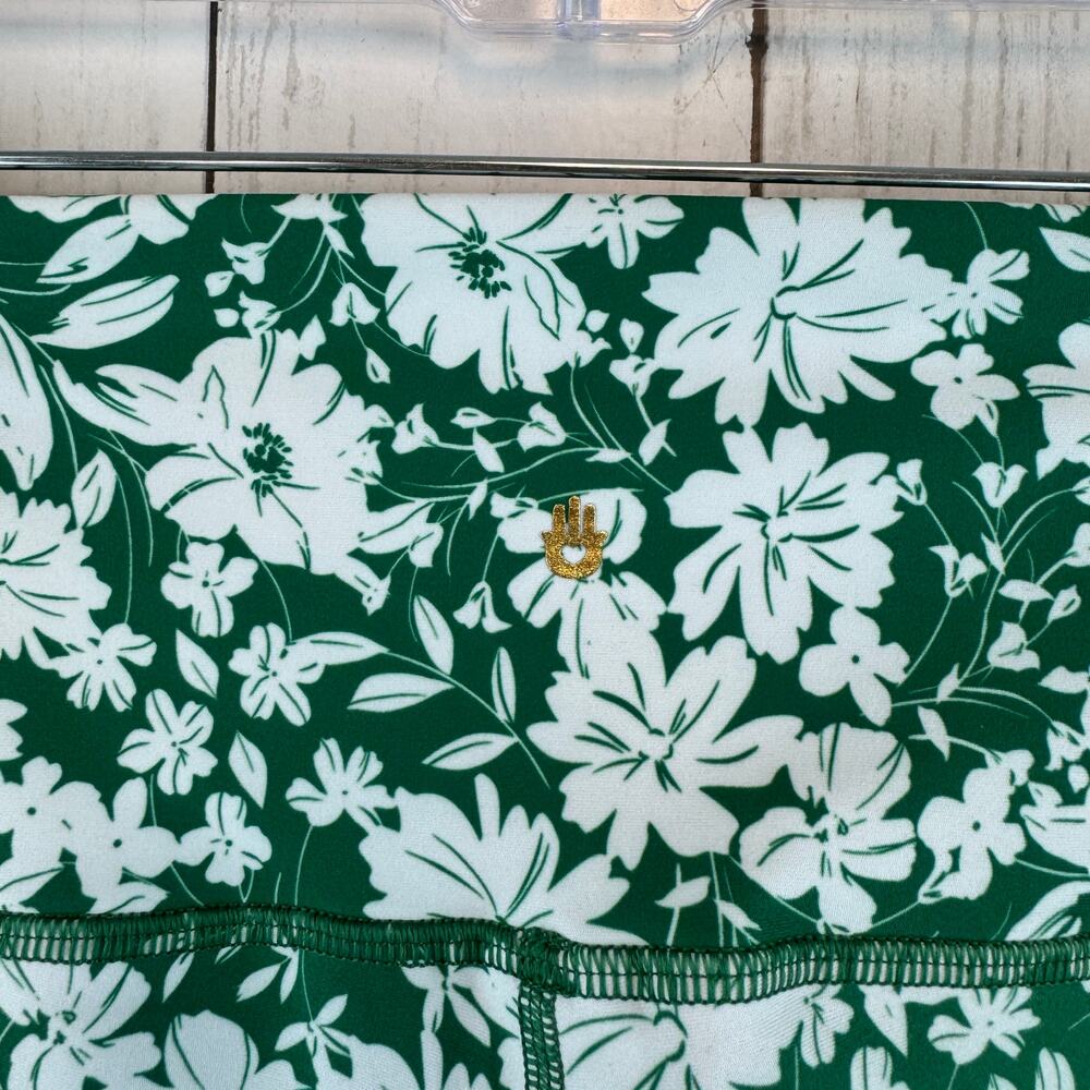 Spiritual Gangster Green Floral Verona Intent High Waisted Legging Size Medium - Picture 6 of 16